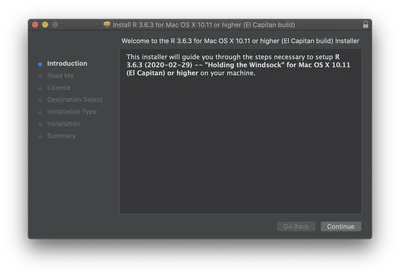 R Installer Introduction.