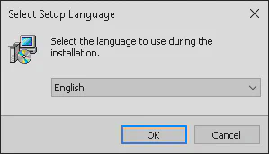 R Installation Language Selection.